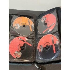 Lot of 48 Vintage Color Clip Art Image CD-Rom PC Disks Software W Case.